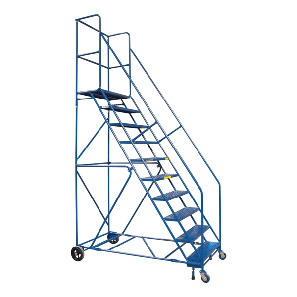 Rolling Step Ladder - 10 Step - 300 lb Capacity