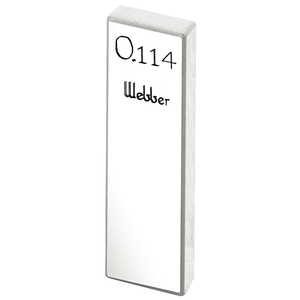 STARRETT RY .114 AA Rect. Ceramic Gage Block - .114 In., Grade AA