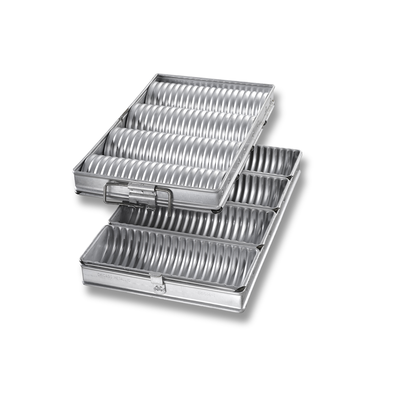 Chicago Metallic 48514 4-Pan Crimped Round Bread Pan Set