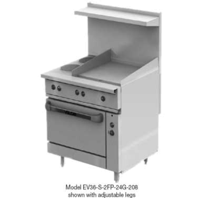 Vulcan EV36-S-2FP24G240 Restaurant Range Electric