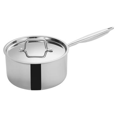 Winco TGAP-5 4-1/2 Qt. Tri-Gen™ Induction-Ready Sauce Pan