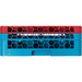 Carlisle RG25-2C410 25-Compartment Blue Glass Rack with 2 Red Ex