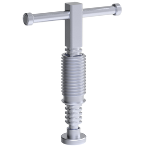 Carr Lane CL-25-BLTD-ZC Bar-Lok Quick Acting Screw Clamp, Sliding Bar Handle, Ball Foot