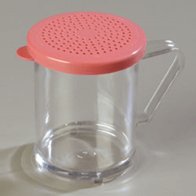 Carlisle Polycarbonate Dredges w/Rose Medium-Ground Lids