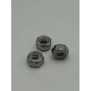 5/16" - 18 HEX LOCK NUT NYLON INSERT NE 18 - 8 STAINLESS STEEL PLAIN
