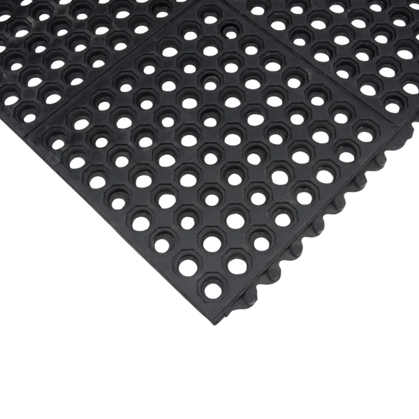 Honeycomb Link Mat - 3' x 3' - Black
