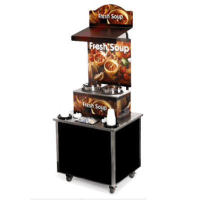 Vollrath 3702803 Cayenne Soup Kiosk-Free Standing Merchandiser