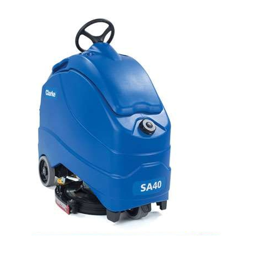 New Clarke SA40 20D Disc 208 Ah wet batteries, onboard charger, pad holder