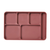 Marathon Raised 6-Compartment Insulated Meal Tray, Brown (10/Case)