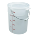 Cambro PWB22148 White Handwash Pail w/Bail