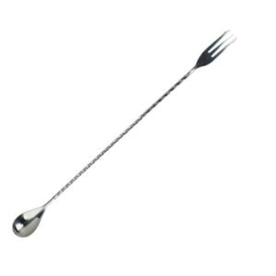 Spill-Stop 830-21 Trident Mixing Bar Spoon, 11-4/5" (30cm)