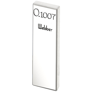 STARRETT RY .1007 AA Rect. Ceramic Gage Block - .1007 In., Grade AA