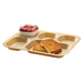 Cambro 14105CW133 Tan Five Compartment Tray