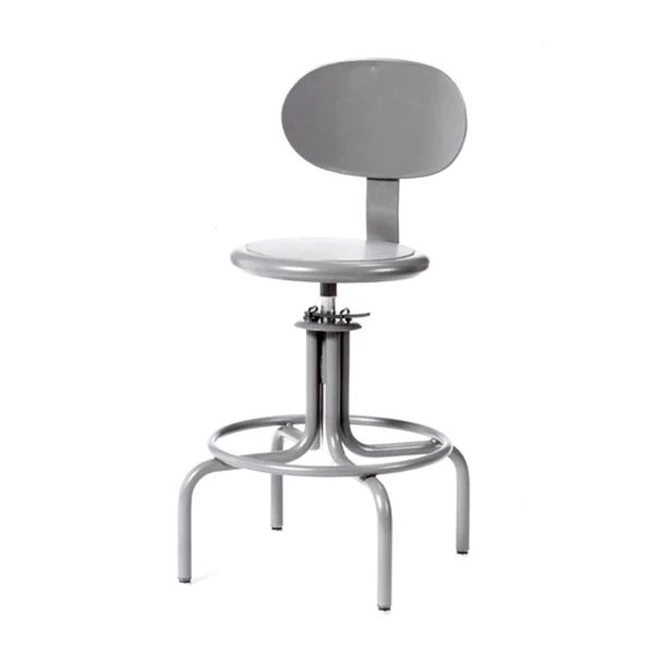 Swivel Stool - 22" to 28" Height - Steel Seat