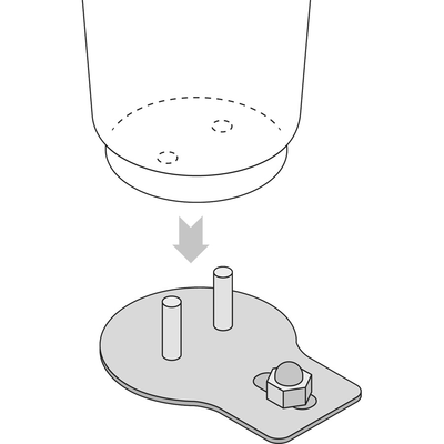 Rational 60.70.463 Unit Leg Fixing