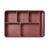 Marathon 6-Compartment Insulated Meal Tray, Brown (10/Case)