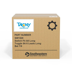 Tacony - SW1520 - Switch Fit All Long Toggle 8A 6 Leads Long Bat 7/8