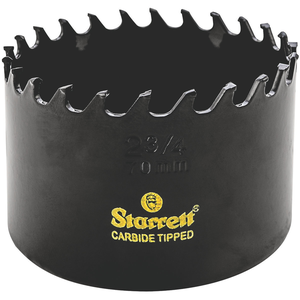 STARRETT CT234 2-3/4'' (70mm) Triple Chip Tungsten Carbide Hole Saw
