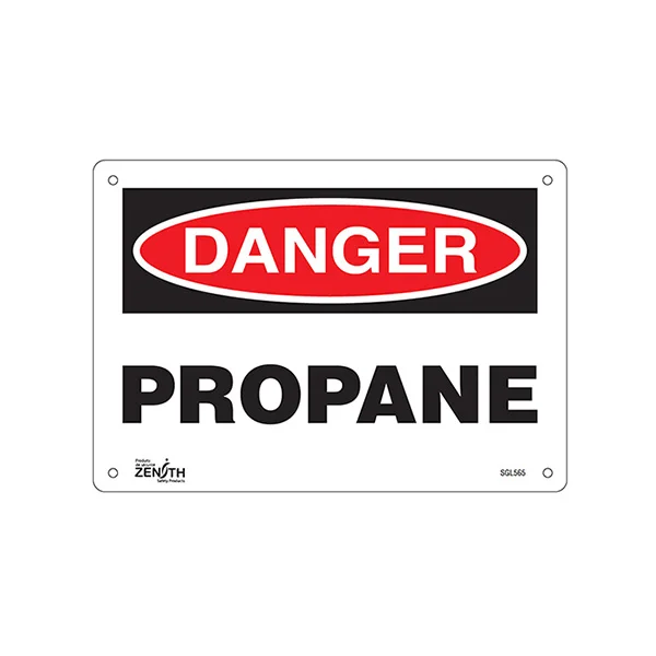 Propane Sign - 10" x 7" - Aluminum - English