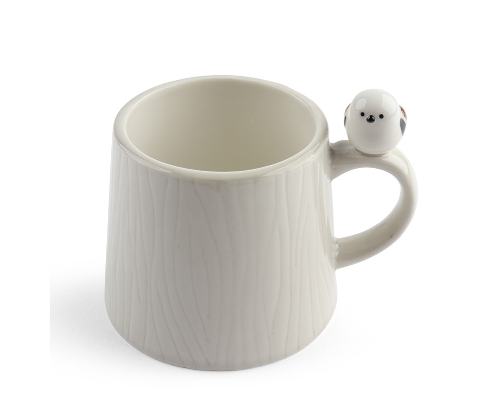 Mug Tree with Sparrow White