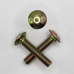 M8 - 1.25 X 40MM ISO 8678 SHORT SQUARE NECK ROUND HEAD BOLT 8.8 ZINC YELLOW