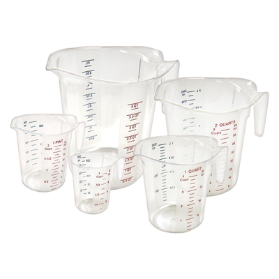 Winco PMCP-5SET Polycarbonate Measuring Cup