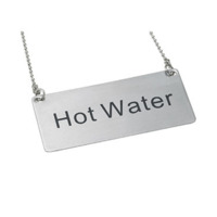 Winco SGN-204 Beverage Chain Sign Hot Water