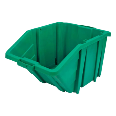 Plastic Container - Jumbo - 15-1/2" x 25" x 13" - 200 lb Capacity - Green