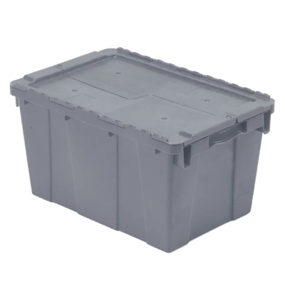 Distribution Container - Polyethylene - 23-1/2" x 15-7/10" x 13" - 1.9 cu ft - Grey