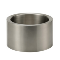 Service Ideas PT2BS Metallic Elements 1.5 Gallon Tub, Stainless Steel