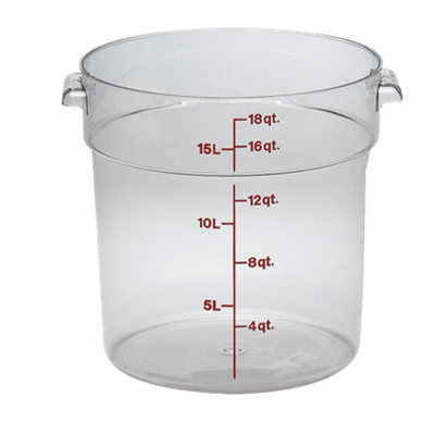 Cambro RFSCW18135 Camwear 18 qt. Round Food Storage Containers
