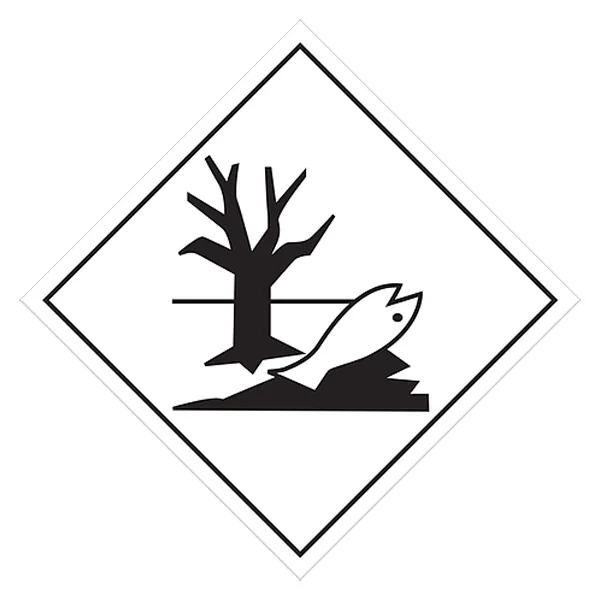 Marine Pollutant Placard - 10-3/4" x 10-3/4" - Plastic - Class 9