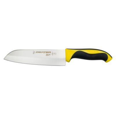 Dexter 36004Y 7" Santoku Knife with Yellow Handle