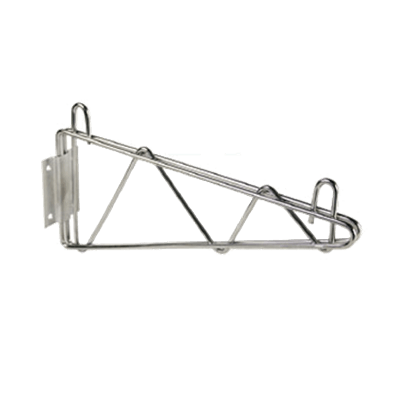 Economy Wire Shelving Chrome 21" Wall Bracket