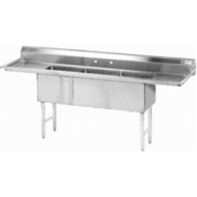 Advance Tabco FC-3-1620-18RL-X Three Comp Stainless Steel Sink