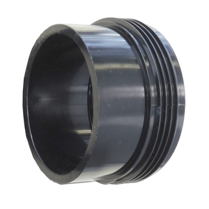 2" Black Heater Tailpiece with Gasket 42-0006B-K