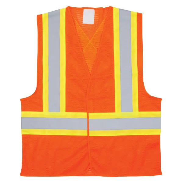 Safety Vest - Traffic - CSA Class 2 Level 2 - High Visibility Orange