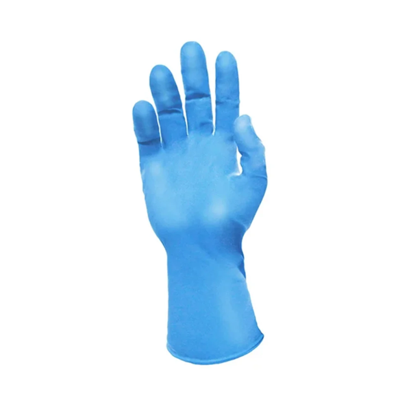 Examination Gloves - Nitrile - Powder-Free - 8.5 mil - 12" Length - Light Blue