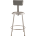 NPS 6424B NPS® 24" Heavy Duty Vinyl Padded Steel Stool with Back
