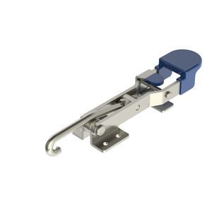Jergens 70169-SS 450 lb Cap, Pull Action Latch, Additional Locking Mechanism, J Hook, Stainless Steel