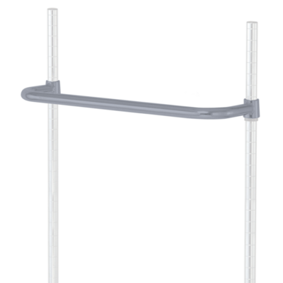 Quantum PH24GY Push Handle, 24"W, gray epoxy antimicrobial finis