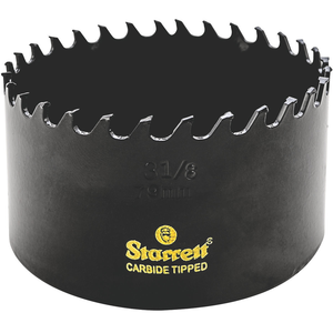 STARRETT CT318 3-1/8'' (79mm) Triple Chip Tungsten Carbide Hole Saw