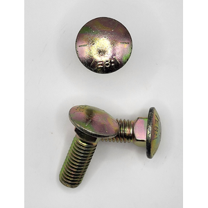 1/2" - 13 X 1 1/2" SQUARE NECK ROUND HEAD BOLT SAE J429 GR 8 ZINC YELLOW