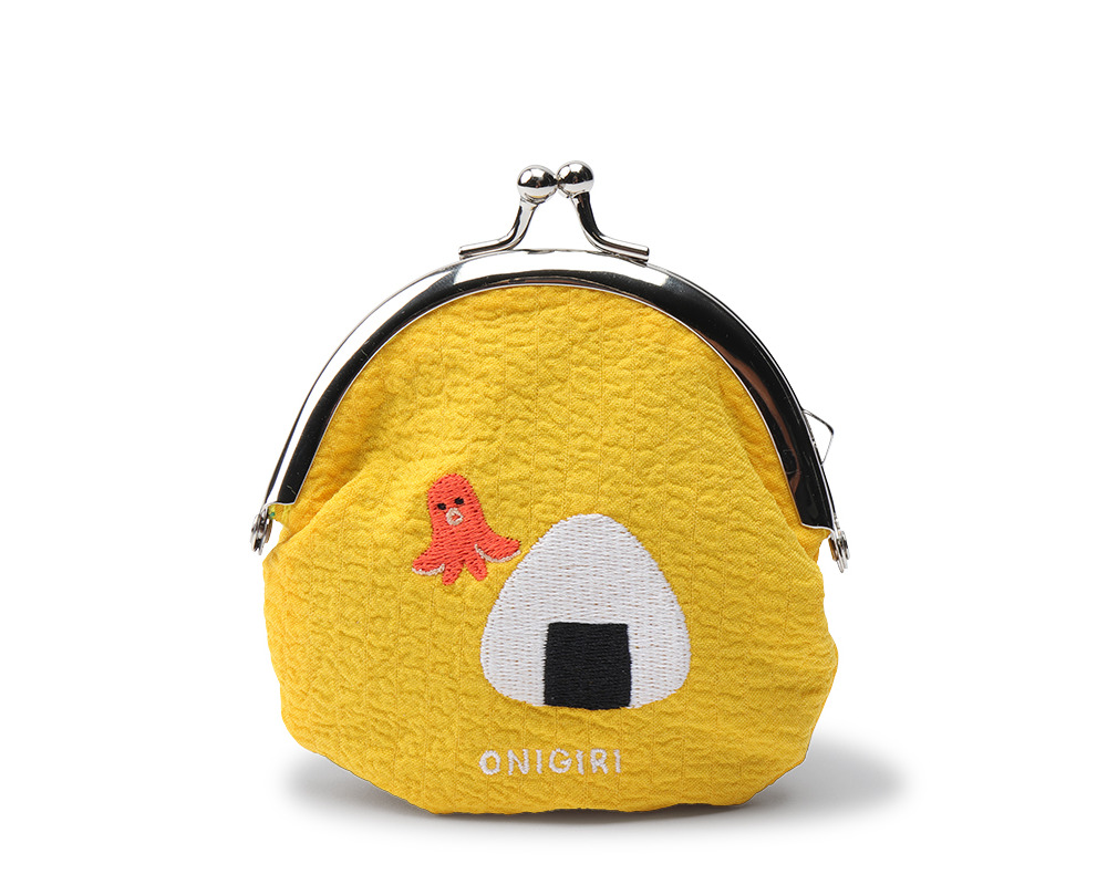 Coin Purse Onigiri Yellow
