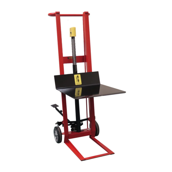 Platform Stacker - Hydraulic - 2-Wheel - 22" x 22" Platform - 54" Lift Height - 750 lb Capacity