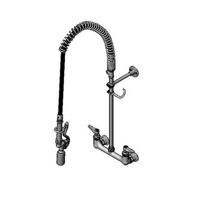 T&S Brass B-0133-CR-BC-T EasyInstall Pre-Rinse Unit 8" Wall Mount