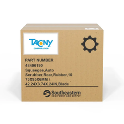 Tacony - 48406190 - Squeegee,Auto Scrubber,Rear,Rubber,1073X95X6MM / 42.24X3.74X.24IN,Blade
