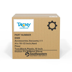 Tacony - E509 - Accessories,Vacuums,1-1/4 x 10-1/2 Inch,Hard Floor Tool,Black,Plastic,10 Inch friction Fit W/Metal Elbow