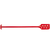 Mixing paddle scraper red