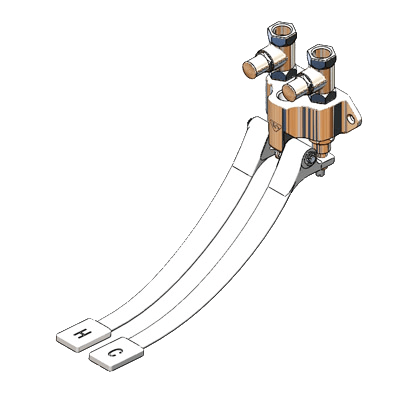 T&S Brass B-0504-LKS Pedal Valve Double